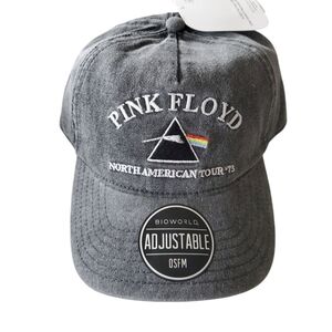 Pink Floyd Charcoal Hat Cap North American Tour '73 Rock Band, Snap Back NWT